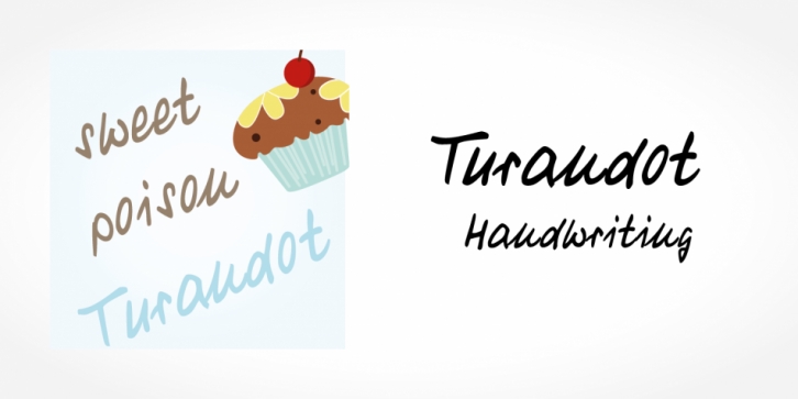 Turandot Handwriting font preview