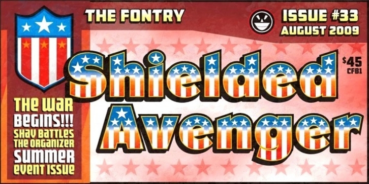 Shielded Avenger font preview