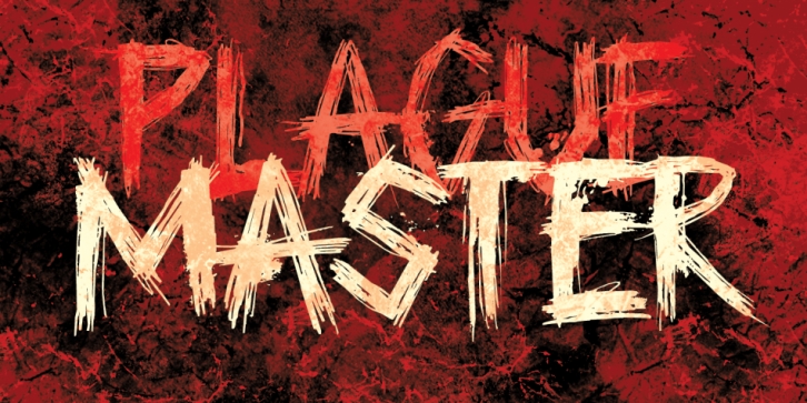 Plague Master font preview