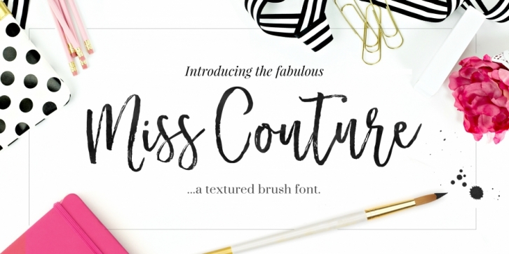Miss Couture font preview