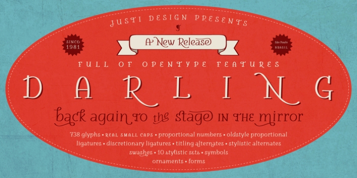 darling font preview