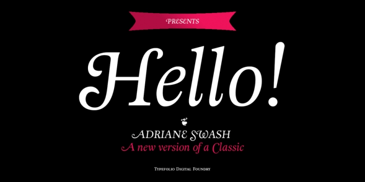 Adriane Swash font preview