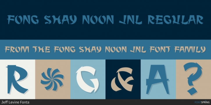 Fong Shay Noon JNL font preview