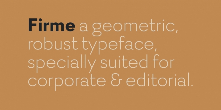 Firme font preview