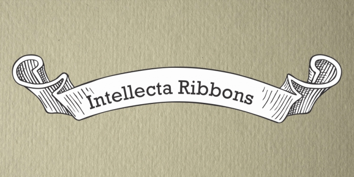 Intellecta Ribbons font preview