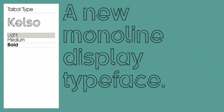 Kelso font preview