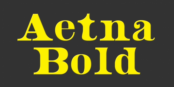 Aetna font preview