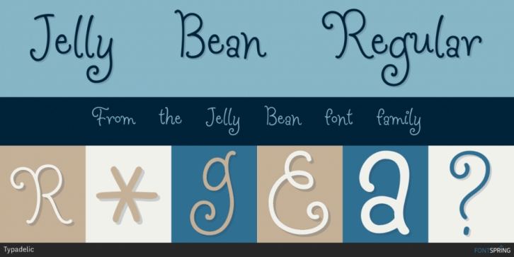 Jelly Bean font preview
