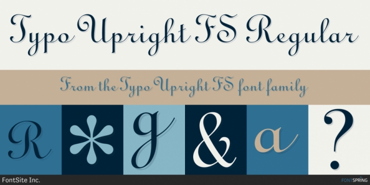Typo Upright FS font preview