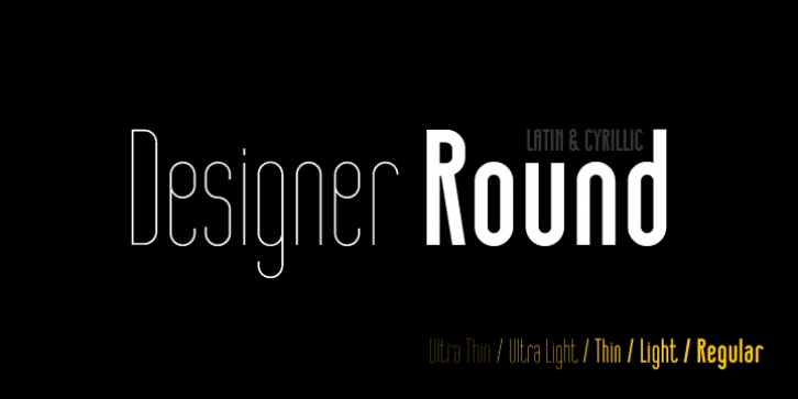 Designer RD font preview