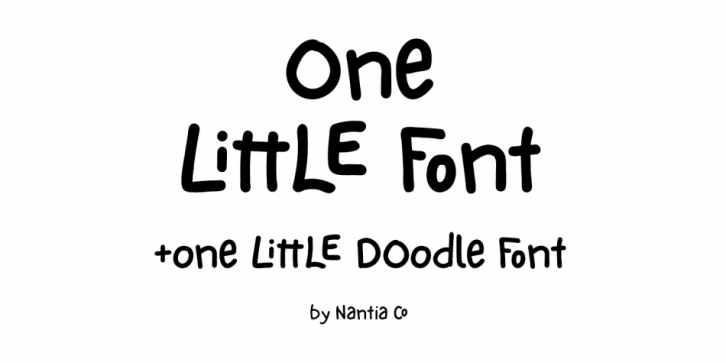 One Little Font font preview