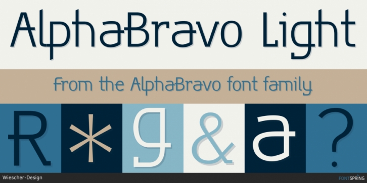 AlphaBravo font preview