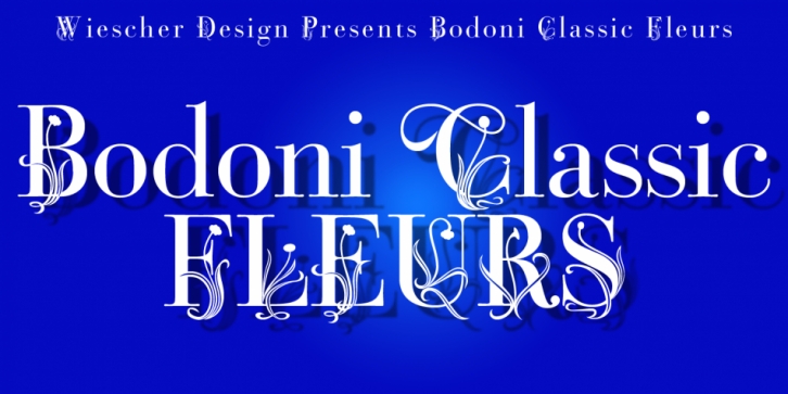 Bodoni Classic Fleurs font preview
