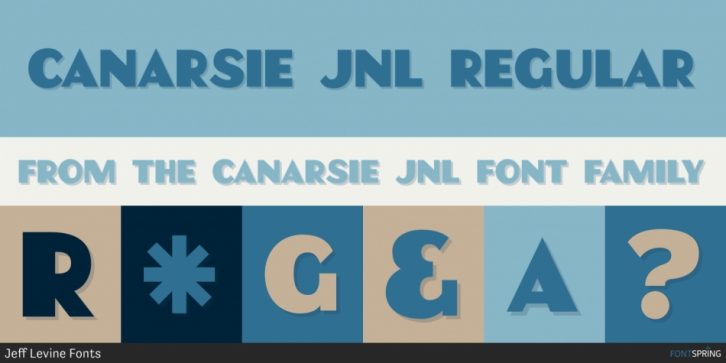 Canarsie JNL font preview