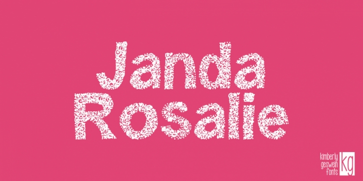 Janda Rosalie font preview