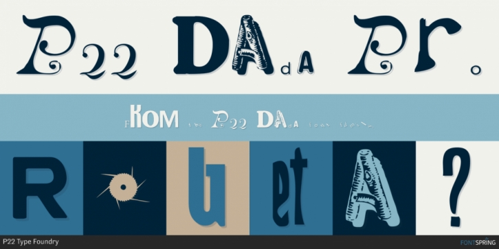 P22 Dada font preview