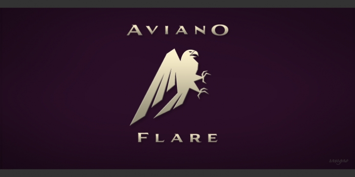 Aviano Flare font preview