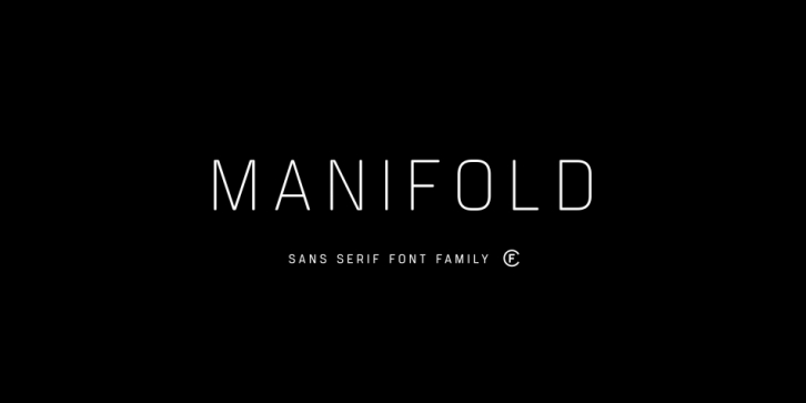 Manifold CF font preview