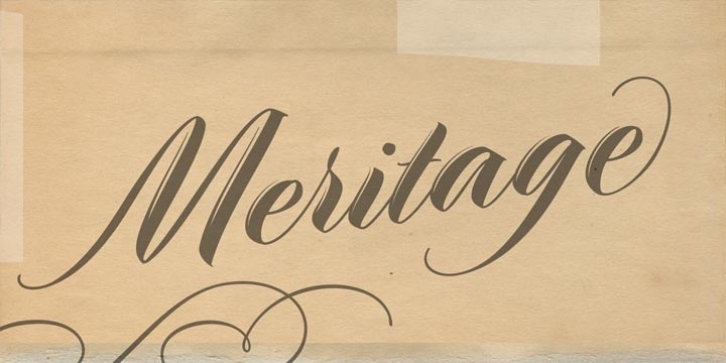 Meritage font preview