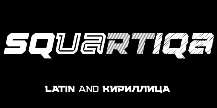 Squartiqa 4F font preview