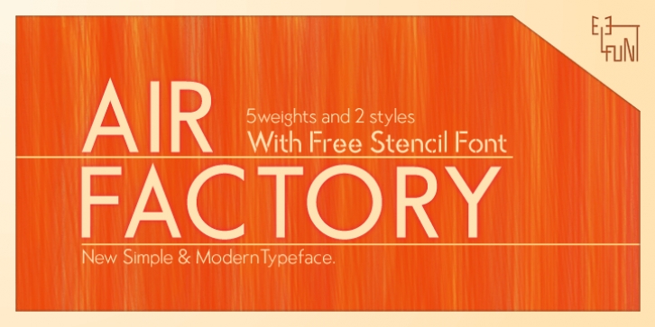 Air Factory font preview