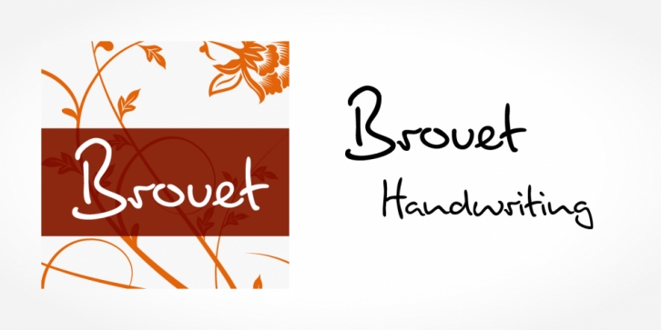 Brouet Handwriting font preview