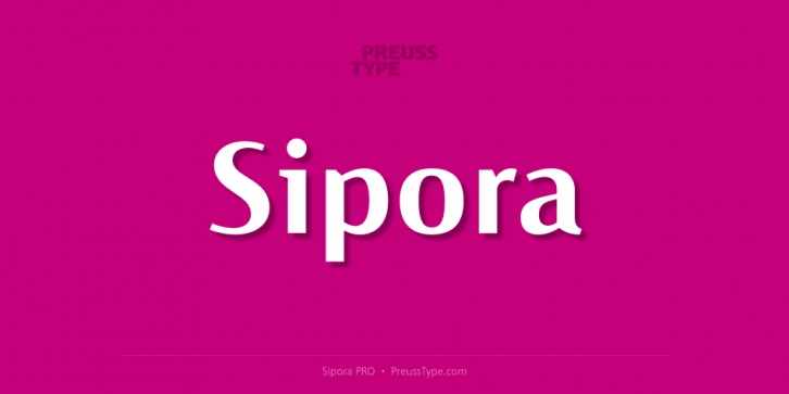 Sipora PRO font preview