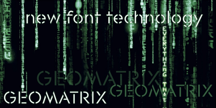 Geomatrix font preview