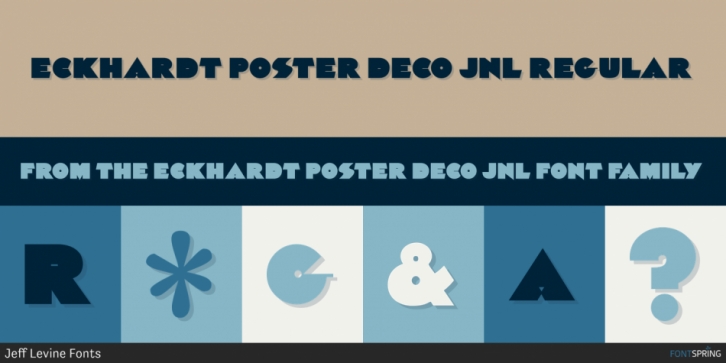 Eckhardt Poster Deco JNL font preview