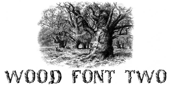WoodFontTwo font preview