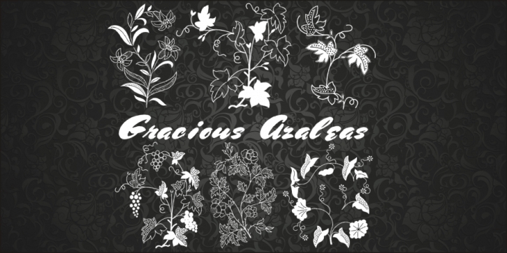 Gracious Azaleas font preview