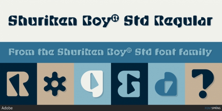 Shuriken Boy Std font preview