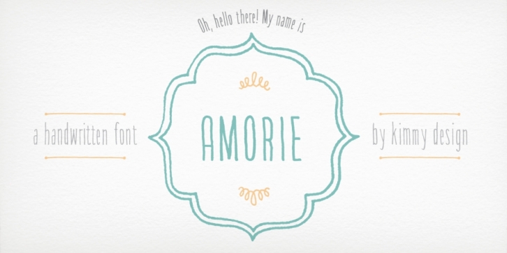 Amorie font preview