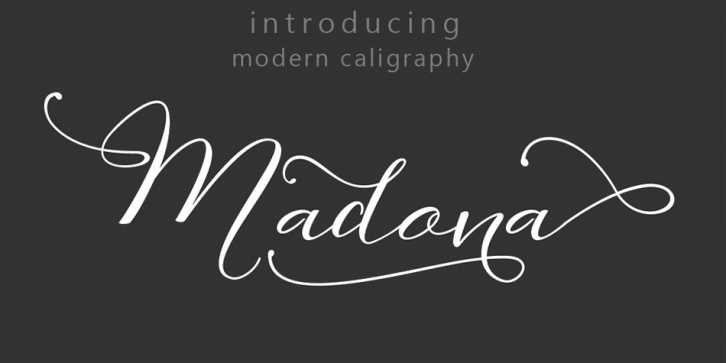 Madona Script font preview