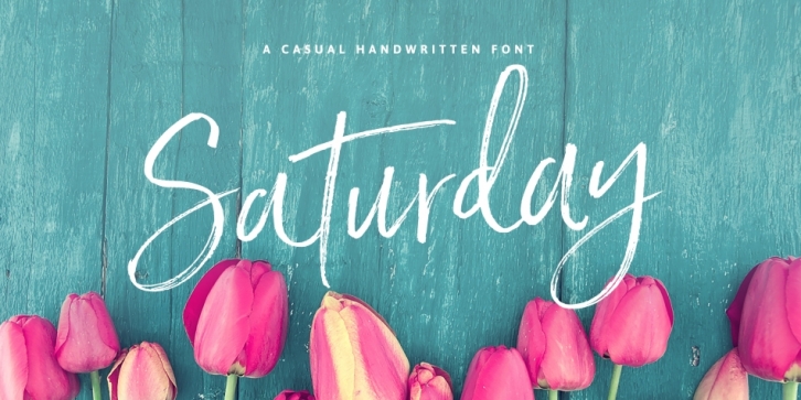 Saturday Script font preview
