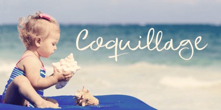 Coquillage font preview