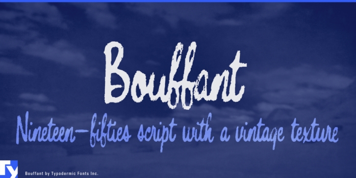 Bouffant font preview