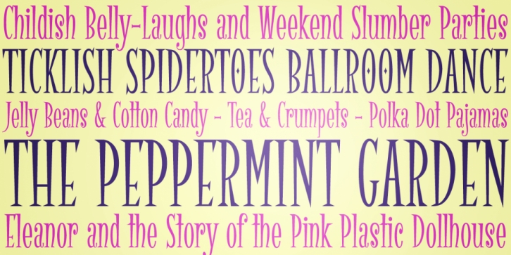 Spidertoes PB font preview