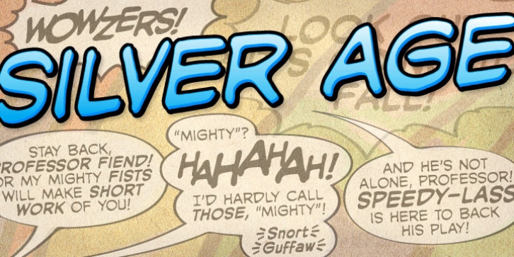 Silver Age BB font preview