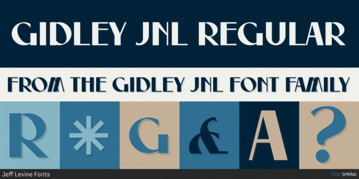 Gidley JNL font preview