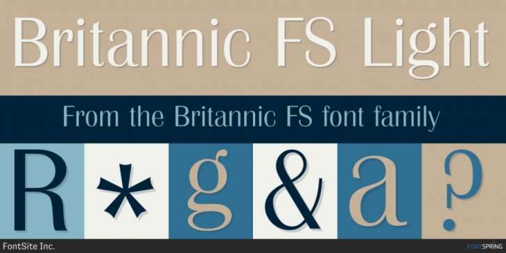 Britannic FS font preview