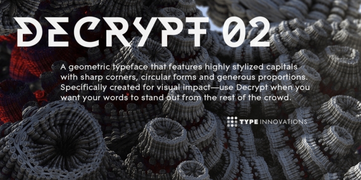 DECRYPT 02 font preview