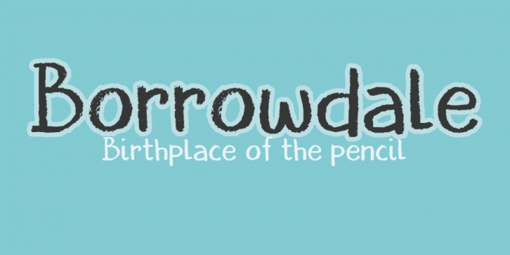 Borrowdale font preview