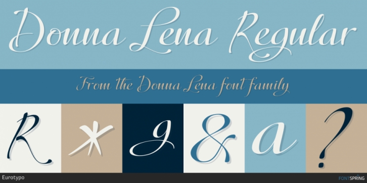 Donna Lena font preview