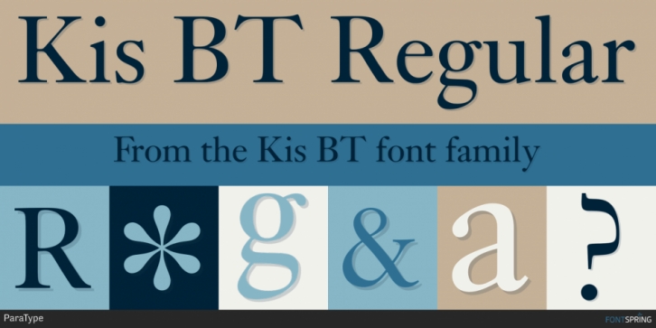 Kis BT font preview