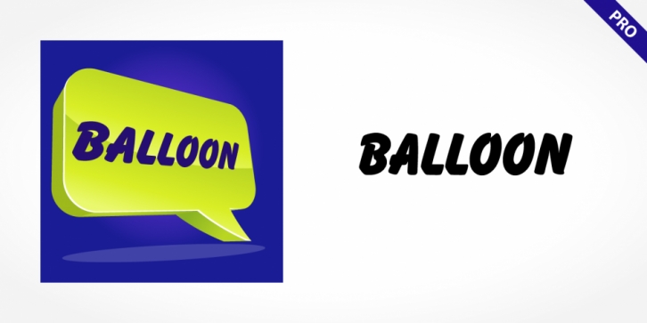 Balloon Pro font preview