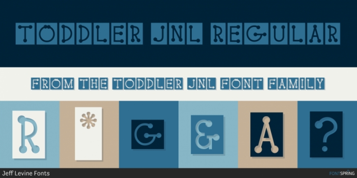 Toddler JNL font preview