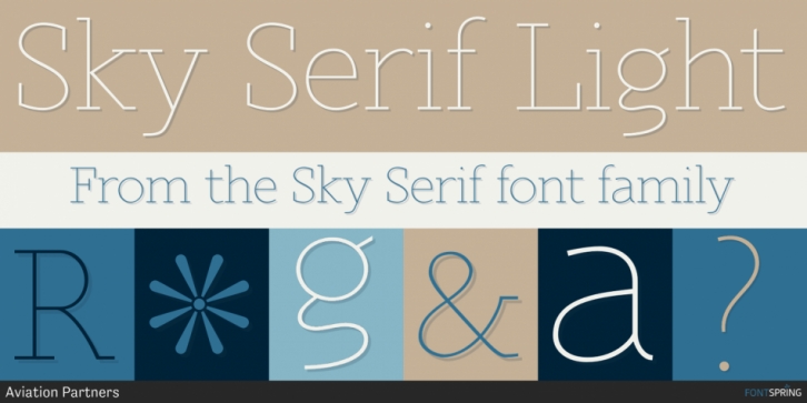 Sky Serif font preview