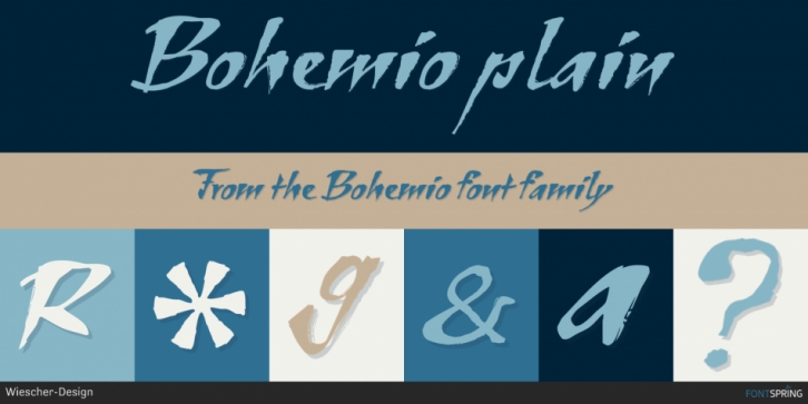 Bohemio font preview
