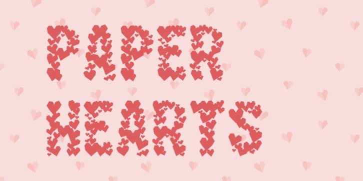 Paper Hearts font preview